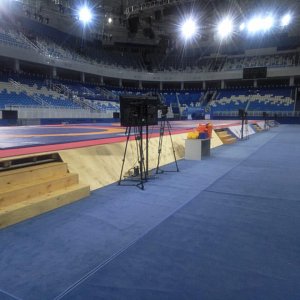 14.07.2019 Подиум из layher  800кв м в Дворце зимнего спорта Айсберг