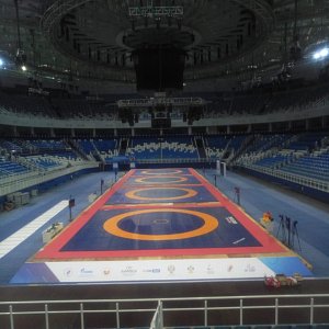 14.07.2019 Подиум из layher  800кв м в Дворце зимнего спорта Айсберг