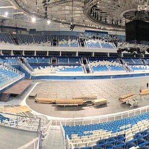 14.07.2019 Подиум из layher  800кв м в Дворце зимнего спорта Айсберг